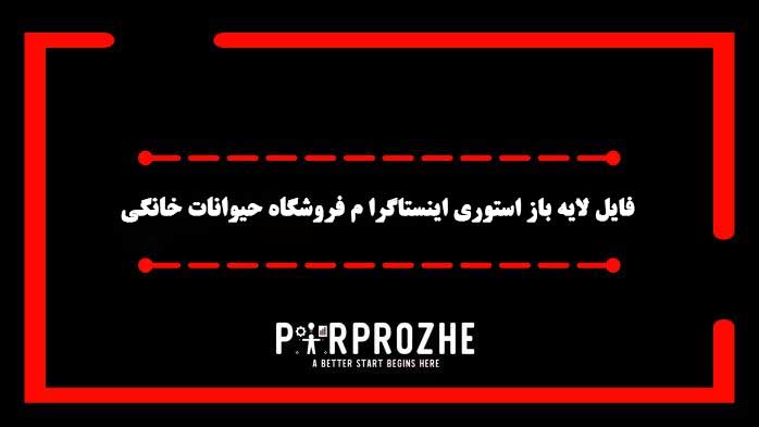 دانلود فایل لایه باز استوری اینستاگرام فروشگاه حیوانات خانگی