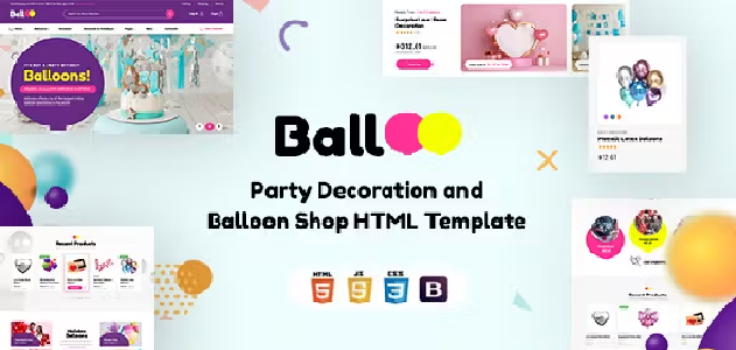 دانلود قالب HTML انگلیسی فروشگاهیballoo