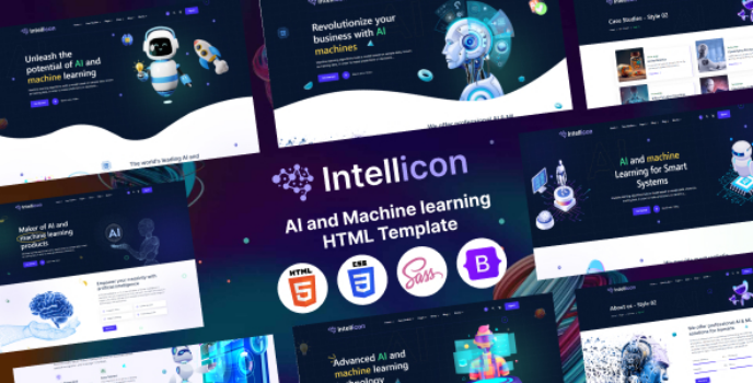 دانلود قالب HTML انکلیسی فروش مودم و اینترنتintellicon