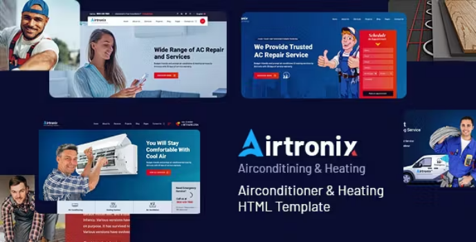 دانلود قالب HTML انگلیسی خدماتی airtronix