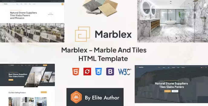 دانلود قالب HTML انگلیسی فروشگاهی marblex
