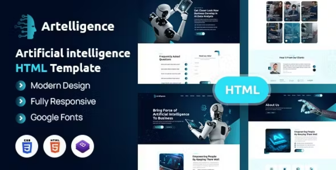 دانلود قالب HTML انگلیسی فروش مودم اینترنتartelligence