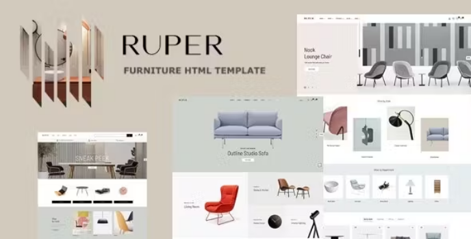 دانلود قالب HTMLانگلیسی فروشگاهی ruper