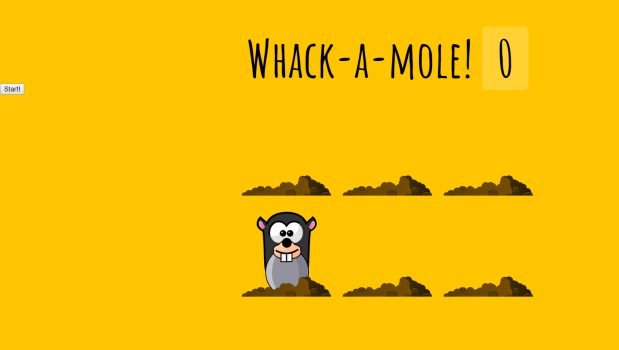 دانلود پروژه بازی Whack a Mole  با جاوا اسکریپت