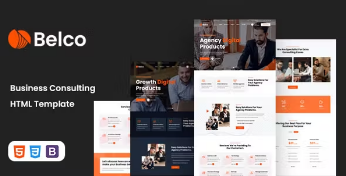 دانلود قالب HTML انگلیسی مشاورBelco