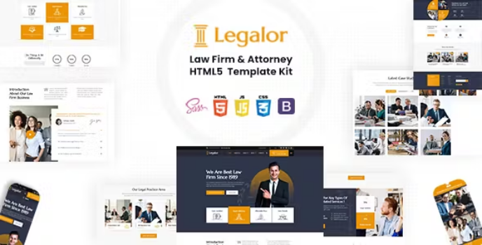 دانلود قالب HTML انگلیسی وکالت legalor