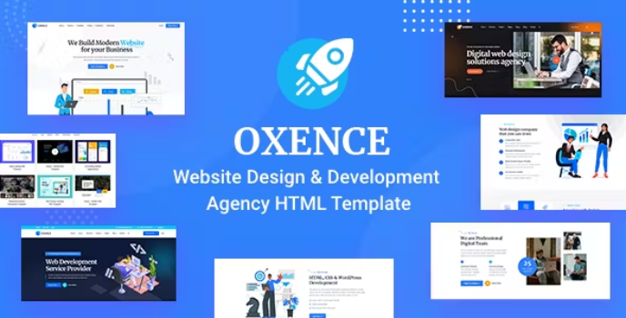 دانلود قالب HTML انگلیسی شرکتی oxence