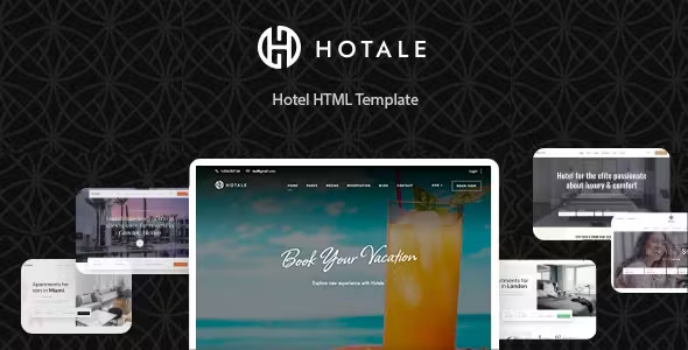 دانلود قالب HTML انگلیسی هتل hotale