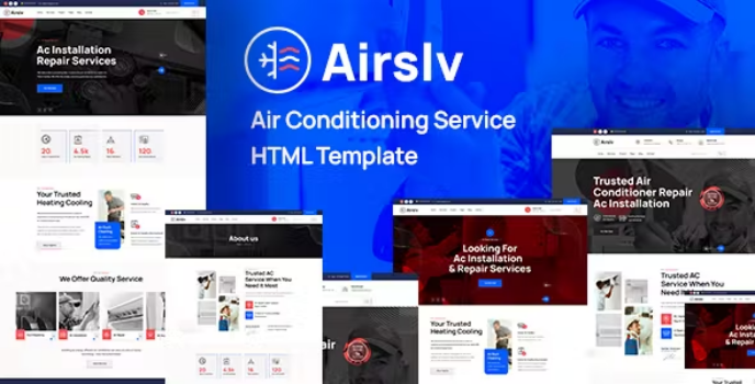 دانلود قالب HTML انگلیسی خدماتی airslv