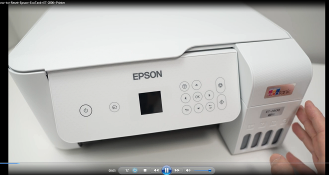 نحوه ریست کرده پرینتر اپسون Epson EcoTank ET-2800