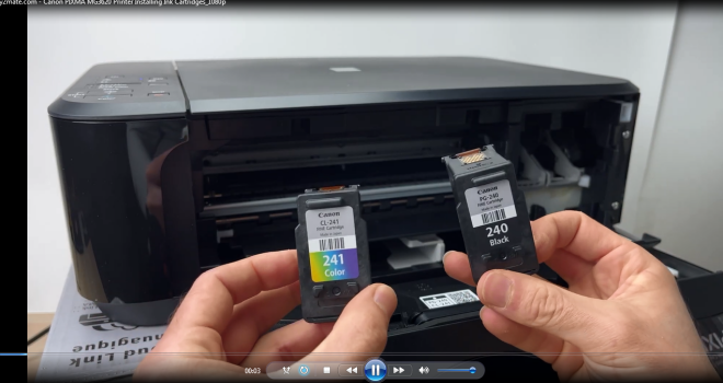 نحوه نصب کاتریج در پرینتر کانن Canon PIXMA MG3620 Printer 