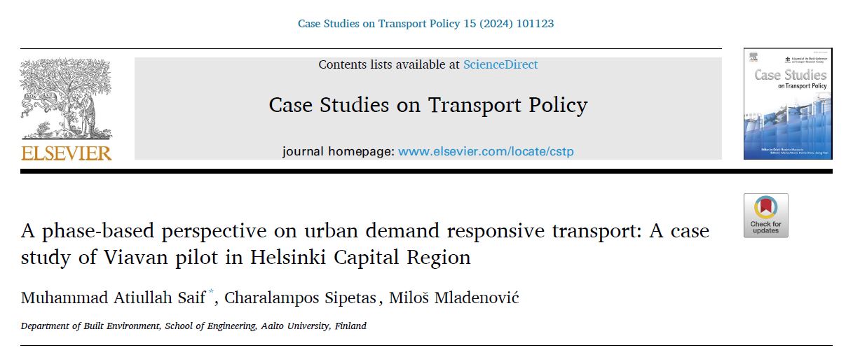 دانلود مقاله دیدگاه فازی در حمل و نقل پاسخگو به تقاضای شهری: مطالعه موردی پایلوت Viavan در منطقه پایتخت هلسینکی