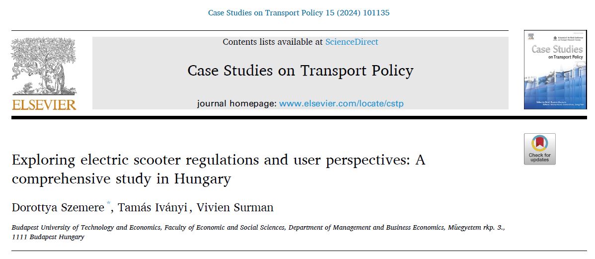 دانلود مقاله بررسی مقررات اسکوتر برقی و دیدگاه های کاربر: مطالعه جامع در مجارستان