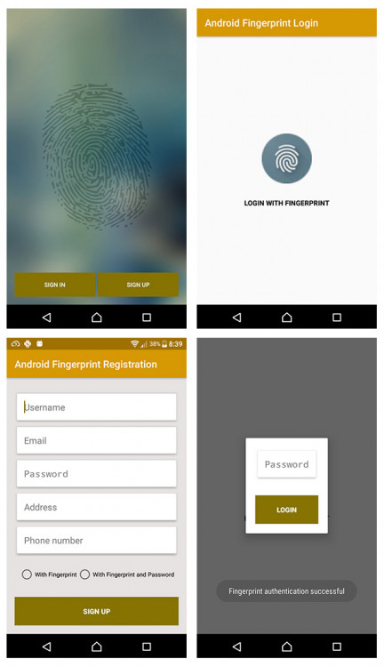 دانلود پروژه استفاده از API اثر انگشت اندروید برای ورود و ثبت‌نام کاربران با جاوا