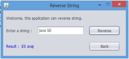دانلود پروژه معکوس کردن یک رشته با جاوا