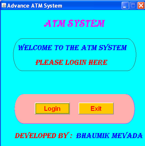 دانلود پروژه سیستم ATM پیشرفته در جاوا