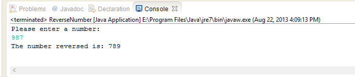 دانلود پروژه دانلود و معکوس کردن یک عدد با استفاده از کد جاوا