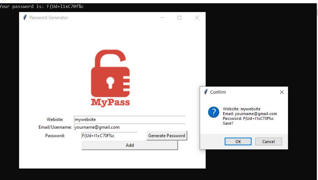 دانلود پروژه کاربردی تولید کننده رمز عبور در پایتون با رابط گرافیکی همراه با کد منبع