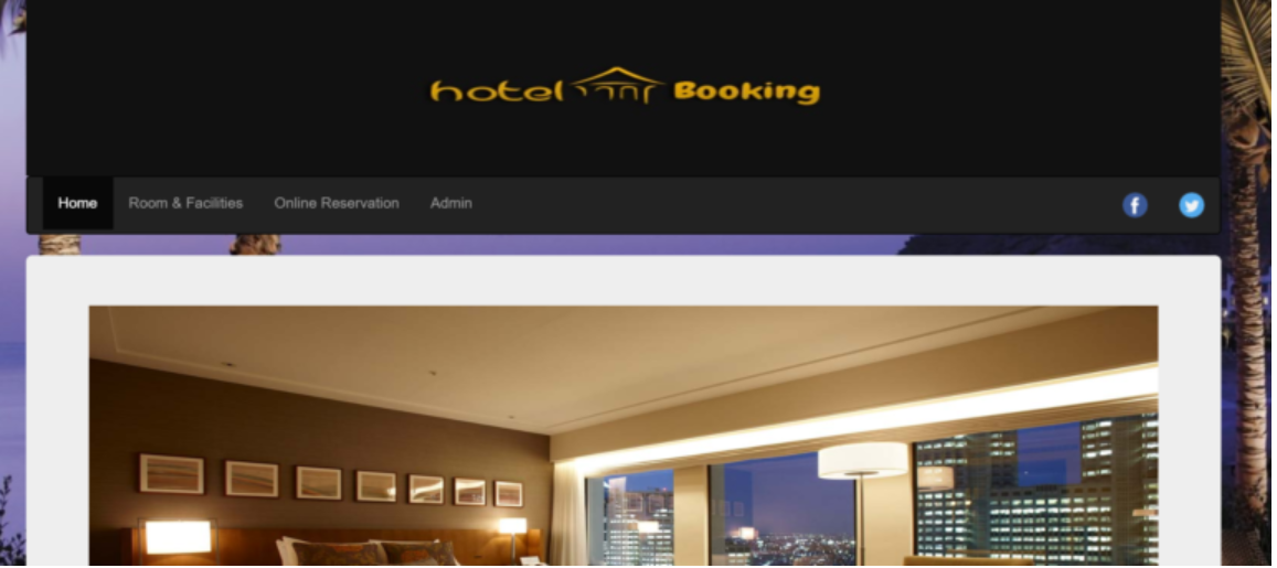 دانلود پروژه کاربردی سیستم رزرو آنلاین هتل (Online Hotel Booking) در PHP