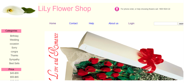 دانلود پروژه کاربردی  فروشگاه گل آنلاین (Online Flower Shop) در PHP