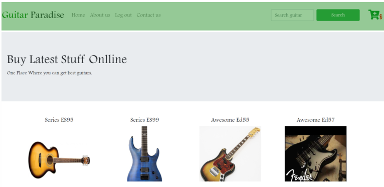 دانلود پروژه کاربردی فروشگاه آنلاین گیتار (Online Guitar Store) در PHP