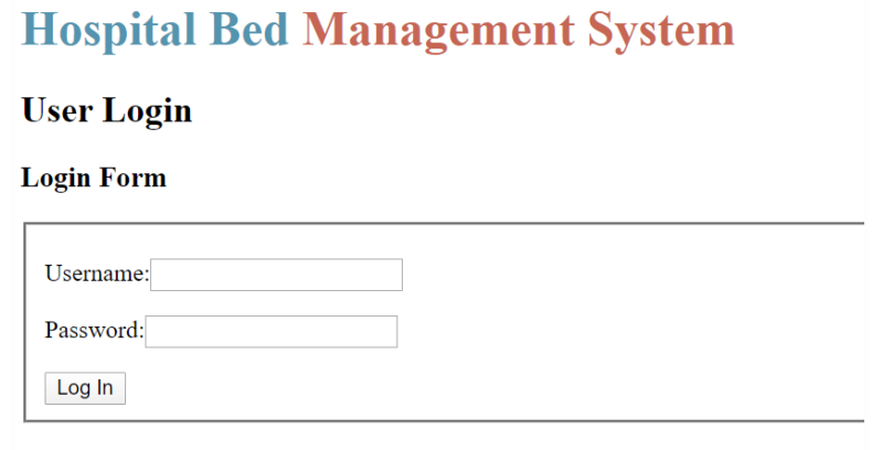 دانلود پروژه کاربردی سیستم مدیریت تخت بیمارستان (Hospital Bed Management System) در PHP