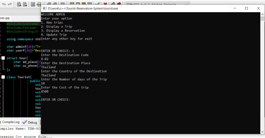 دانلود پروژه کاربردی سیستم رزرو گردشگری به زبان ++C با سورس کد