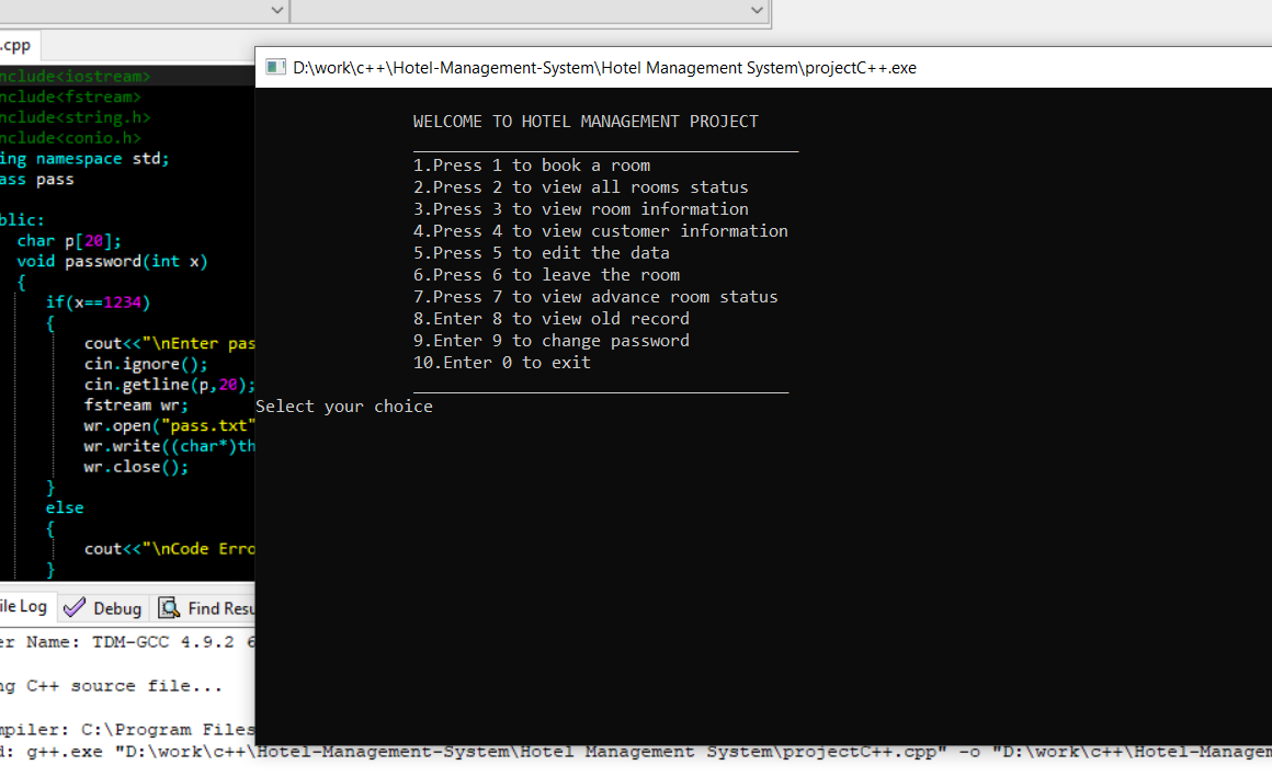 دانلود پروژه کاربردی سیستم مدیریت هتل به زبان ++C با سورس کد