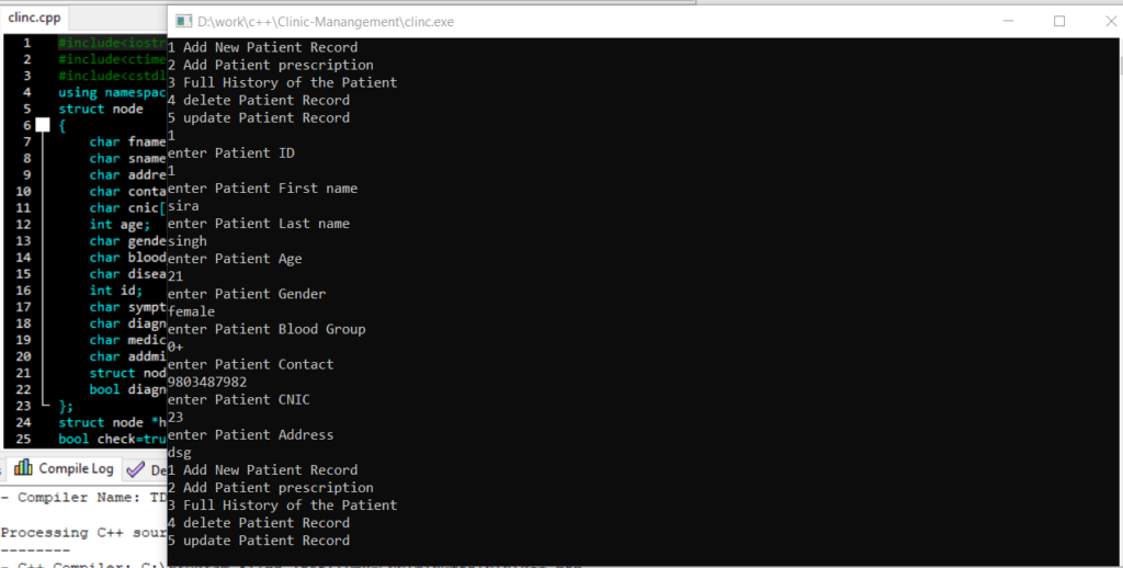 دانلود پروژه کاربردی مدیریت کلینیک به زبان ++C با سورس کد