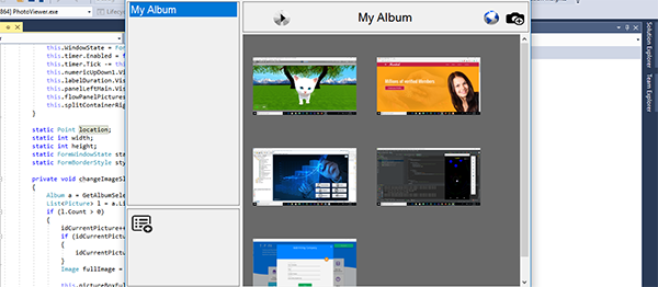 دانلود پروژه کاربردی  مشاهده‌گر عکس در سی شارپ