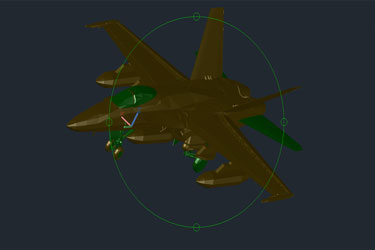 دانلود فایل سه‌بعدی از هواپیمای F-18 با نقشه DWG در اتوکد