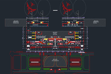 دانلود فایل معماری با نقشه  DWG فرودگاه ۲ در اتوکد