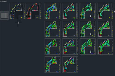 دانلود فایل معماری نقشه‌های CAD DWG از دفتر لوکس در اتوکد