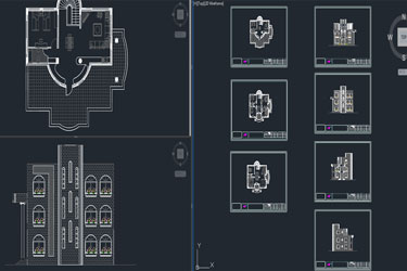 دانلود فایل معماری بنغل سنتی با نقشه DWG در اتوکد