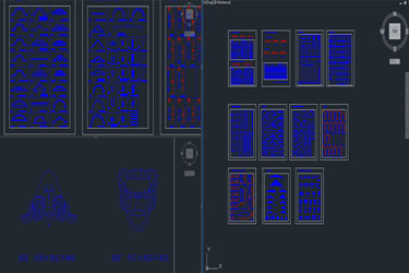 دانلود فایل معماری مجموعه بلوک‌های CAD نمای سنگی در اتوکد