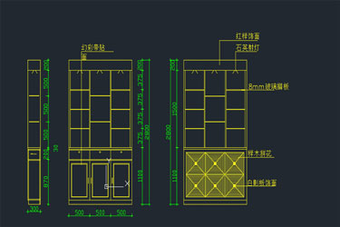 دانلود فایل معماری بلوک CAD طراحی کابینت صفحه در اتوکد