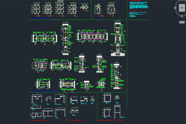 دانلود فایل معماری نقشه  DWG درهای آلومینیومی در اتوکد