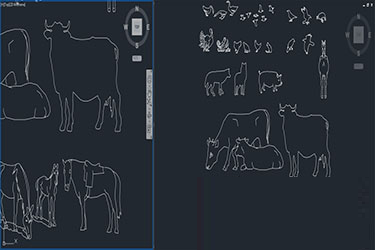 دانلود فایل معماری مجموعه بلوک‌های کاد حیوانات با فرمت DWG در اتوکد