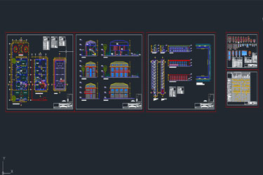 دانلود فایل معماری نقشه DWG هتل برای سگ‌ها در اتوکد