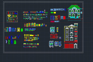دانلود فایل معماری مجموعه بلوک‌های CAD دکوراسیون منزل در اتوکد