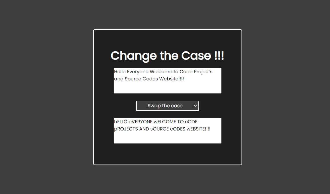 دانلود پروژه کاربردی تبدیل‌کننده حالت حروف با استفاده از JavaScript