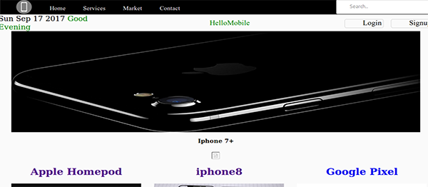 دانلود پروژه کاربردی وب‌سایت Hello Mobile