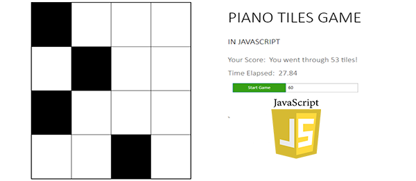 دانلود پروژه بازی Piano Tiles در JavaScript با کد منبع