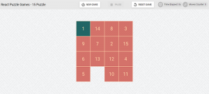 دانلود پروژه  بازی پازل ساده با استفاده از ReactJS
