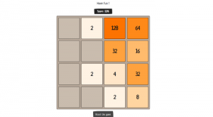 دانلود پروژه  بازی 2048 ساده با استفاده از **JavaScript**، **HTML** و **CSS