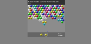 دانلود پروژه **بازی حباب‌زن** (Bubble Shooter) با استفاده از HTML5، CSS و JavaScript 