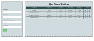 دانلود پروژه کاربردی **مدیر برنامه‌ریزی قطار** (Train Schedule Manager) با استفاده از HTML، CSS و JavaScript