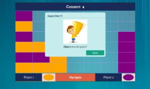 دانلود پروژه  بازی **Connect 4** با استفاده از HTML، CSS و JavaScript