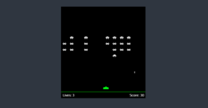 دانلود پروژه **بازی Space Invaders** با استفاده از HTML، CSS و JavaScript 