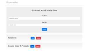 دانلود پروژه کاربردی نشان‌گذار (Bookmark Manager) با جاوا اسکریپت و کد منبع